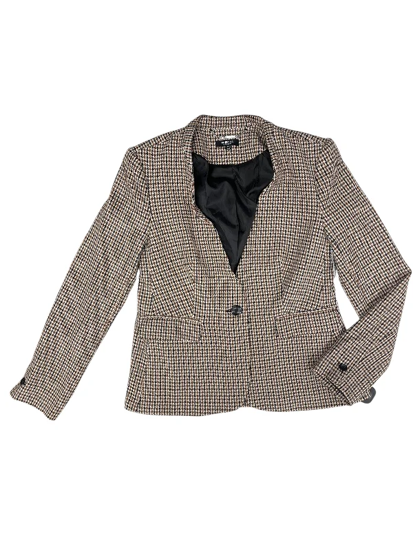 Blazer By Premise In Brown & Cream, Size: 4 Women's Vacation Suit