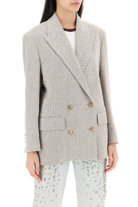 Golden Goose Double-Breasted Blazer In H Women's Unique Blazer