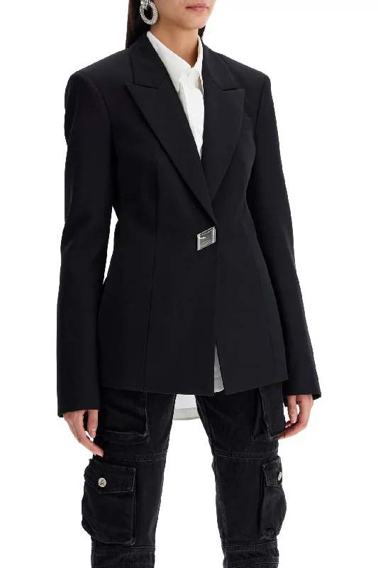 The Attico Wool Gabardine Blazer Women's High-End Blazer