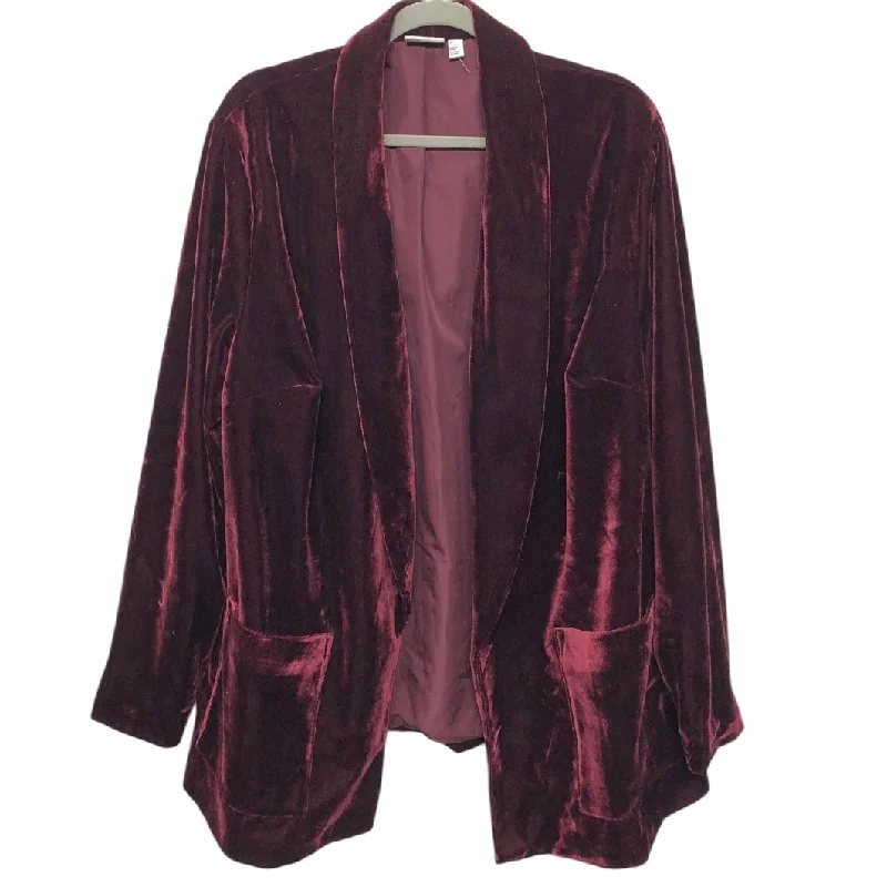 Blazer By 14th And Union In Maroon, Size: 2x Women's Custom Jacket