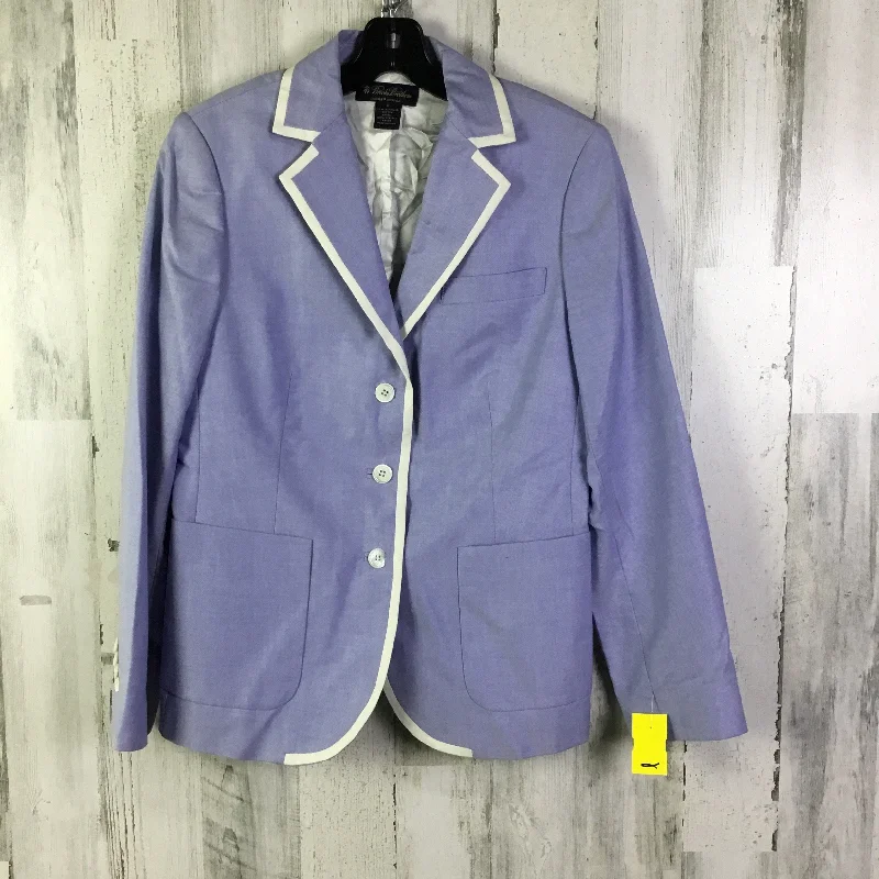 Blazer By Brooks Brothers In Blue, Size: M Women's Solid Blazer