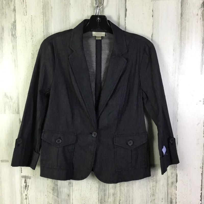 Blazer By Loft In Blue Denim, Size: S Women's Luxurious Suit