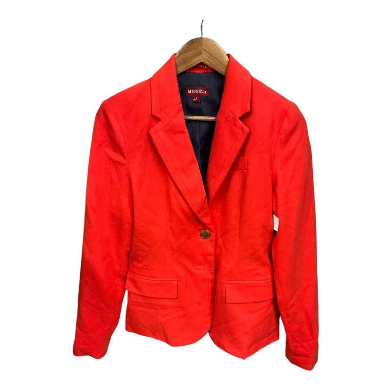 Blazer By Merona In Orange, Size: S Summer Women's Jacket