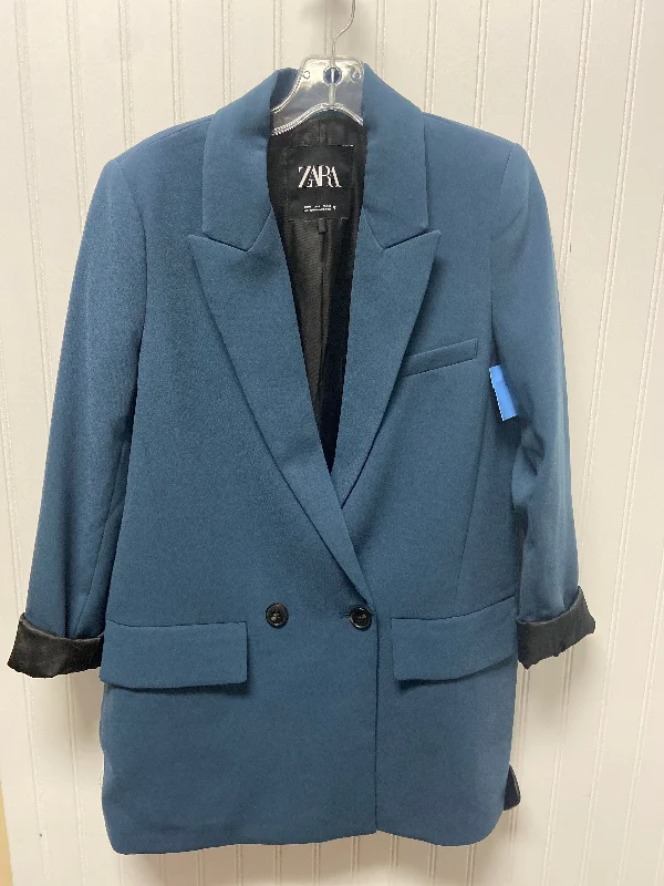 Blazer By Zara In Blue, Size: M Women's High-End Blazer