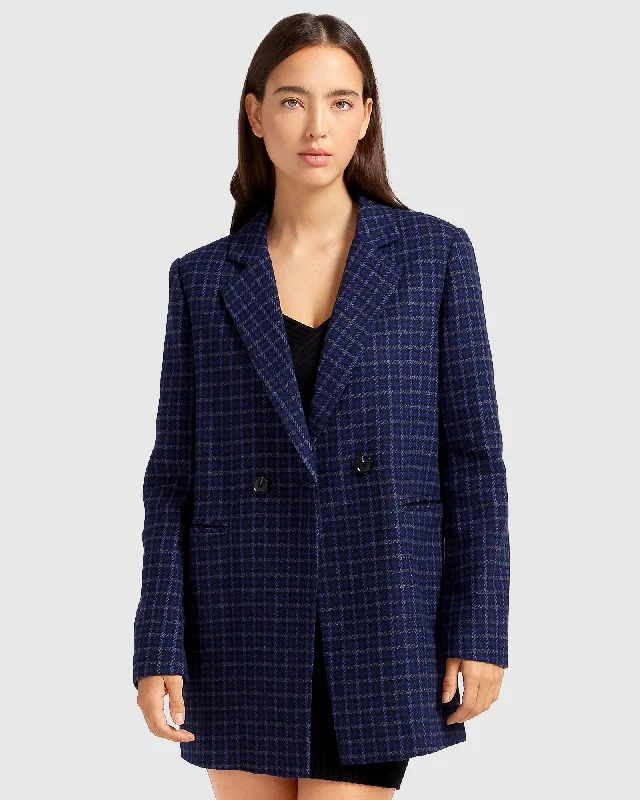 Cambridge Oversized Wool Blazer Women's Pencil Blazer