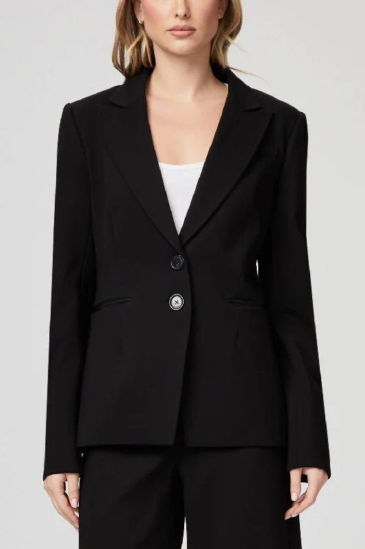 Chelsee Blazer In Black Women's Handmade Blazer