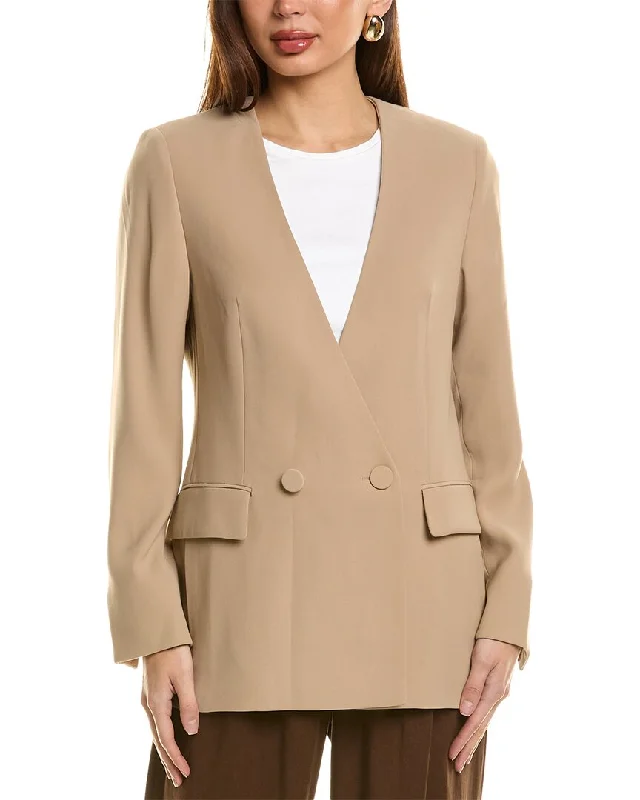 Reiss Margeaux Collarless Blazer Women's Designer Suit