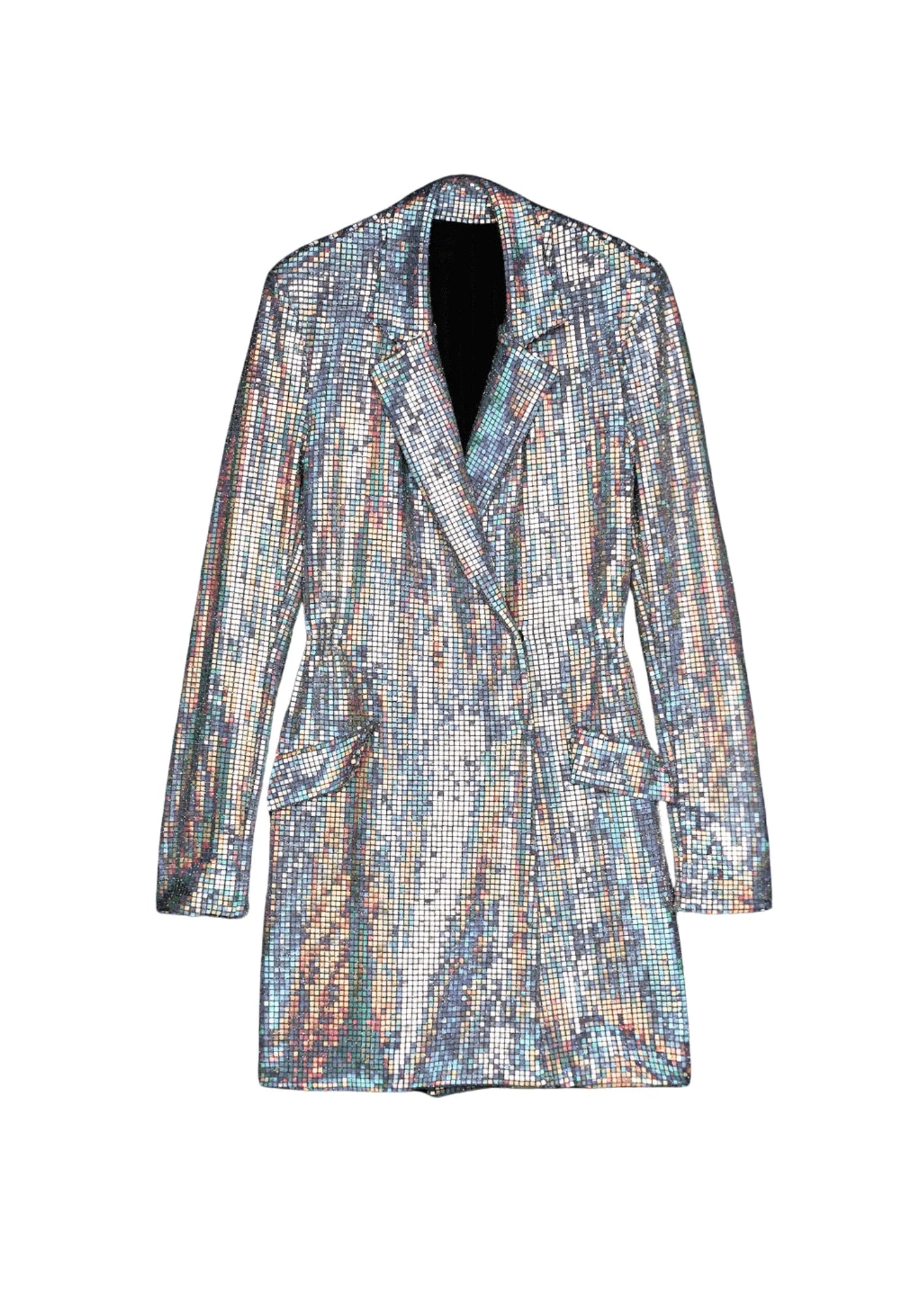 SILVER BLAZER-DRESS Women's Print Jacket