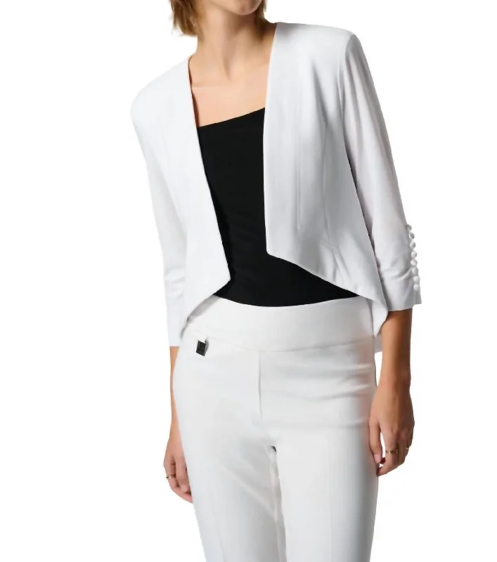 Tux Bolero Blazer In Vanilla New Women's Blazer