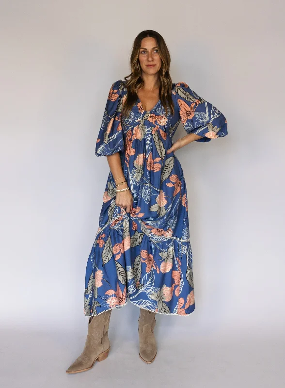 Melrose Floral Maxi Dress Tunics Running lightweight