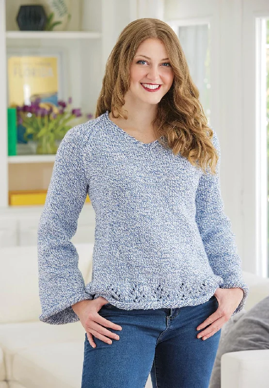 V-Neck Pullover Mock Neck Pullover