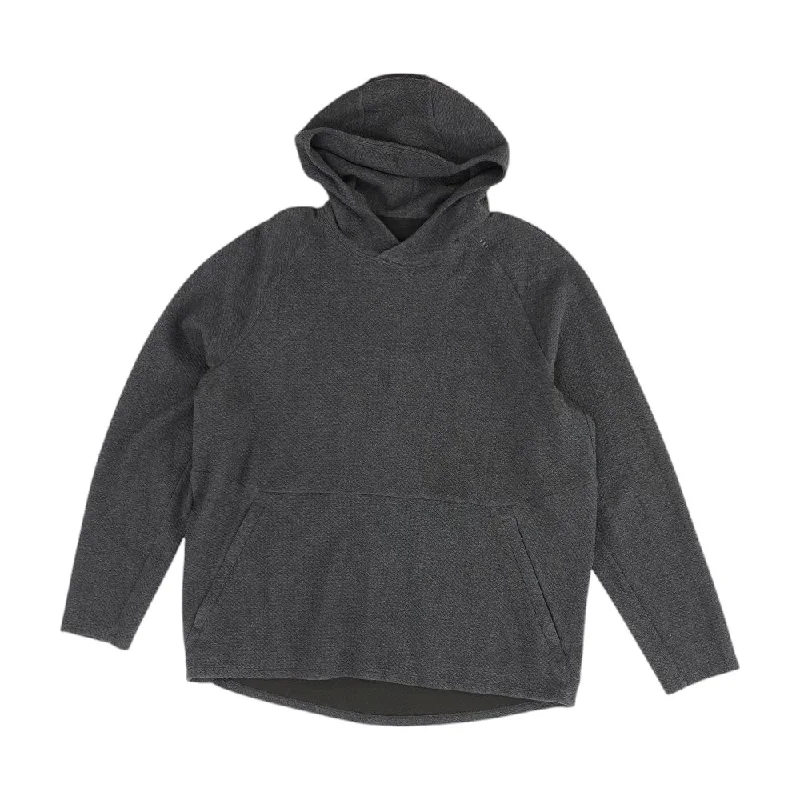 Black Solid Hoodie Pullover Alpaca Blend Soft