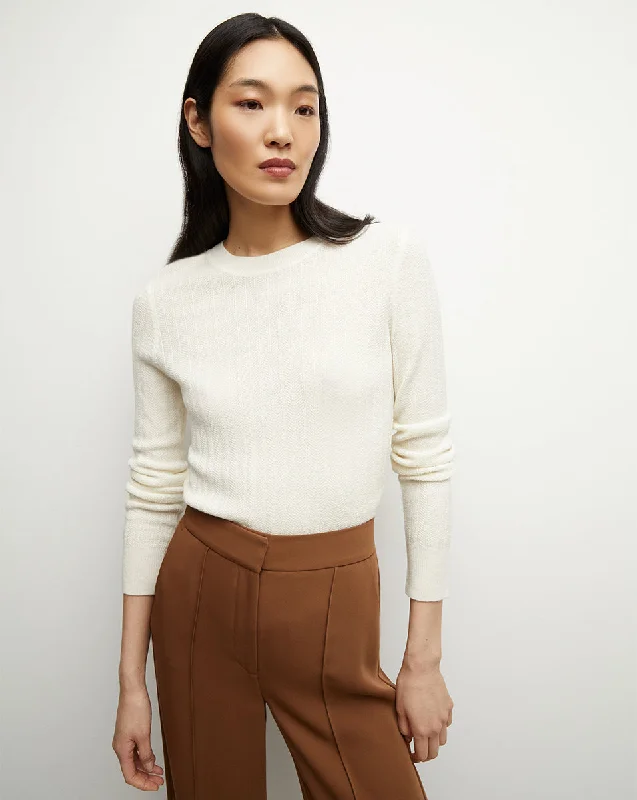 Cheval Merino-Wool Pullover Honey Neck Pullover