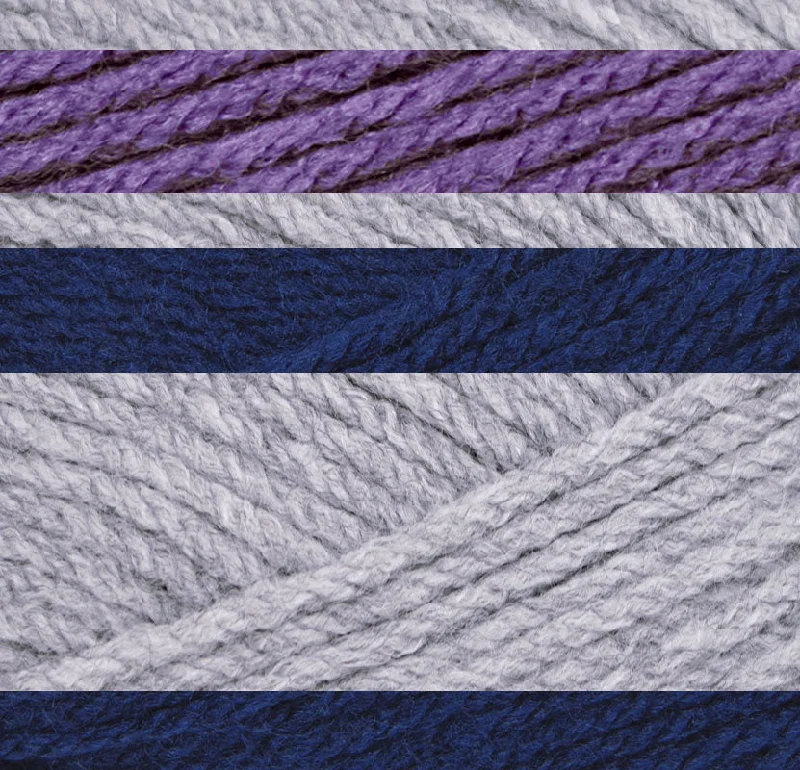 Amethyst/Navy/Light Grey