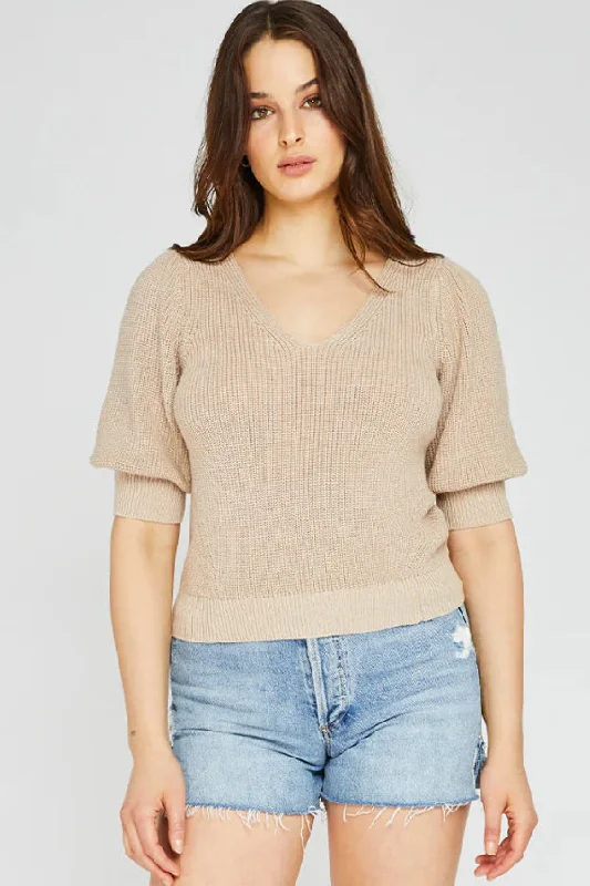 Gentle Fawn Phoebe Pullover Plunging Neck Pullover