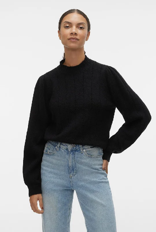 VERO MODA MAXIN LS HIGHNECK PULLOVER Slim Sleeve Pullover