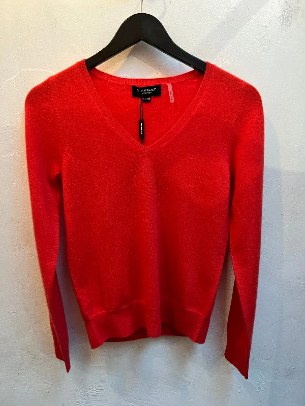 Chili V Neck Cashmere Pullover Tapered Sleeve Pullover