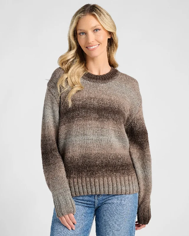 Cozy Cabin Crewneck Pullover Mock Neck Pullover