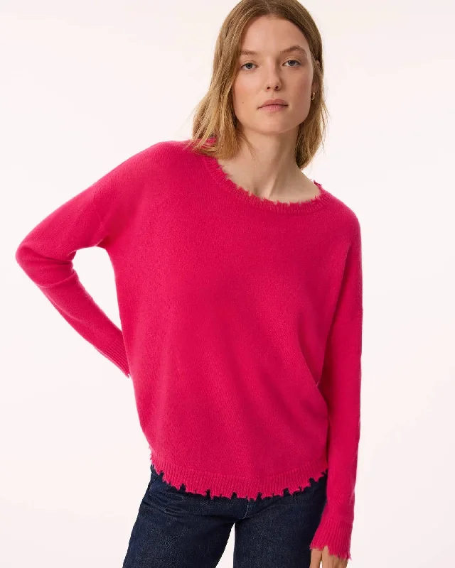 Pullover F2015 Mela Rose-Neon Button Front Sweater