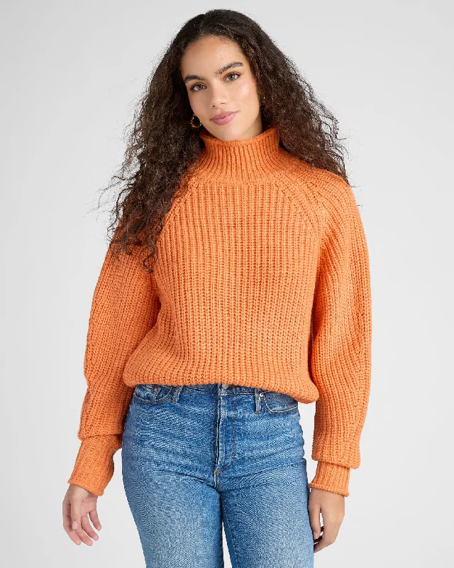 Mock Neck Pullover Fleece Warm Pullover