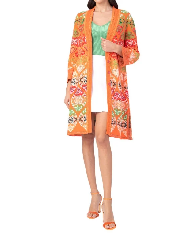 Retro Jacquard Summer Coat In Peach Boat Neck Jacket Square Neck Jacket One-Shoulder Jacket