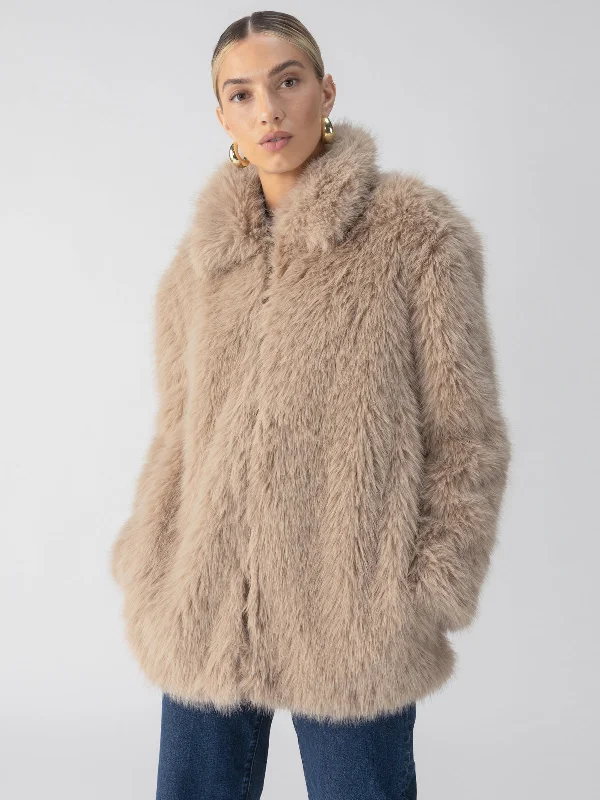 Sanctuary Carmen Fur Coat Vest Waistcoat Gilet