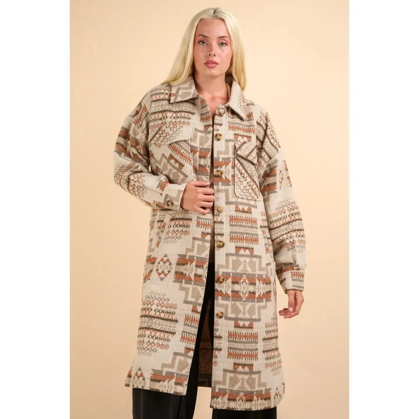 Sunrise Montana Duster Coat Cape Coat Herringbone Coat Tweed Coat